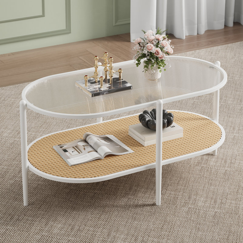 Coffee Table, White, White, White
