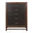 Five-Drawer Chest, Rustic Chest With Two-Tone Finish Design
