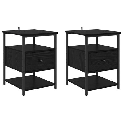 40cm W Manufactured Wood Bedside Table