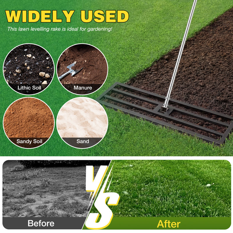 YODOLLA Gardening Tools, 195cm H x 102cm W x 25cm D, Black