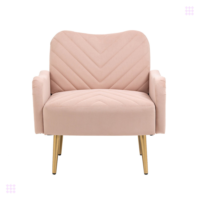Chaise de salon avec pieds en métal