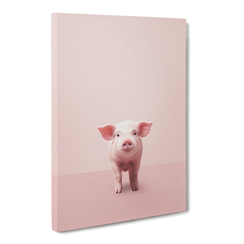 Pig Minimalism No.2 - No Frame Print, 76cm H x 50cm W x 3cm D