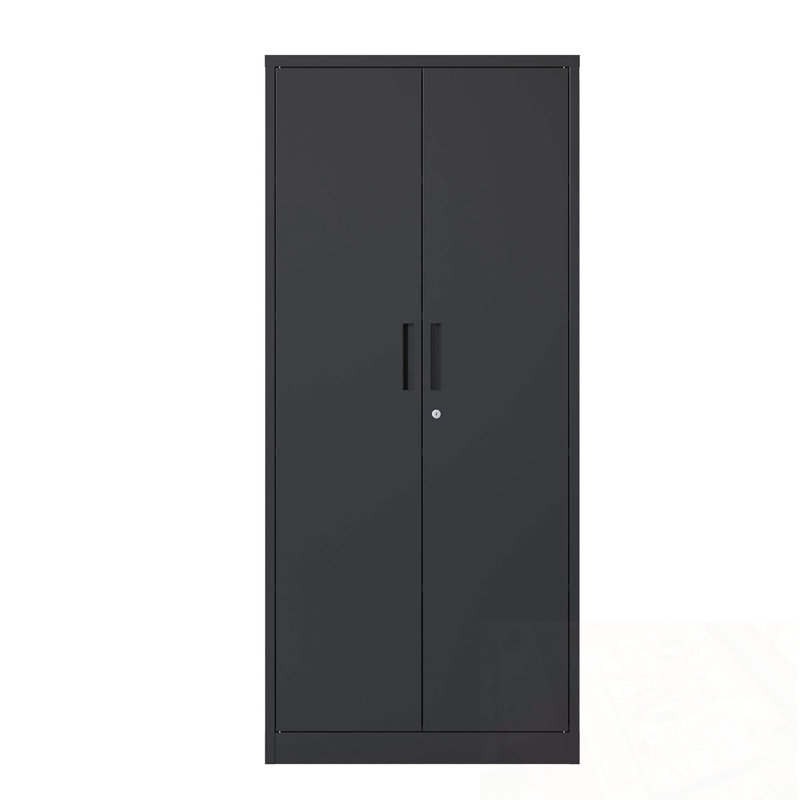 Metal Storage Cabinet With Doors And 4 Shelves