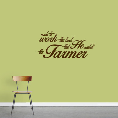 Décalcomanie murale « the agriculteur quote »
