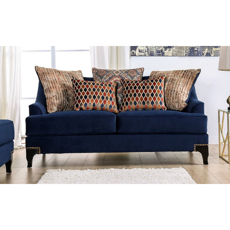 Munire 71'' Upholstered Loveseat, Navy