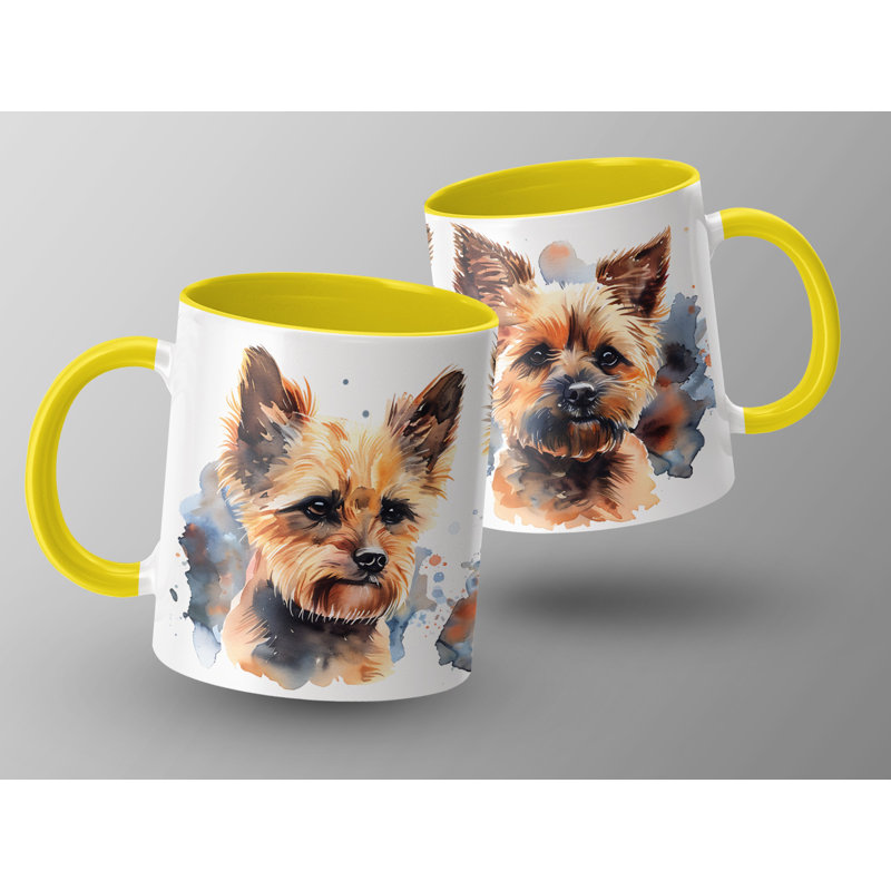 Ceramic Coffee Mug, 3, Yellow