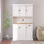 71Inch Kitchen Pantry Storage Cabinet With Adjustable Shelves