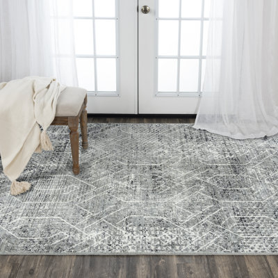 Hybrid Wool Abstract Indoor Rug