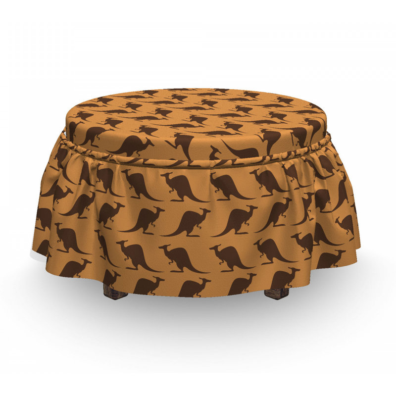 Housse pour repose-pieds animal dichrome