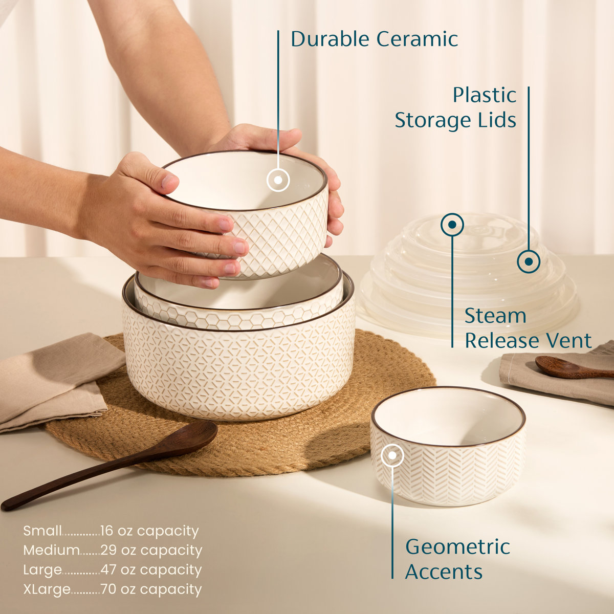 Kook Ceramic Bowls - Thumbnail 4