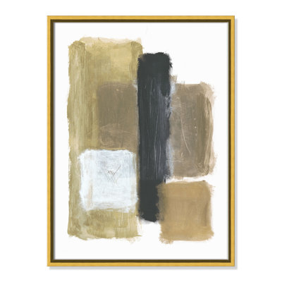 «Metallic Blocking No 2 - Floater Frame», reproduction d'art sur toile