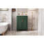Meuble-lavabo de salle de bain 24 po avec lavabo supérieur, armoire de rangement moderne avec 2 portes à fermeture douce et tablette réglable, structure en bois massif.-1841520786