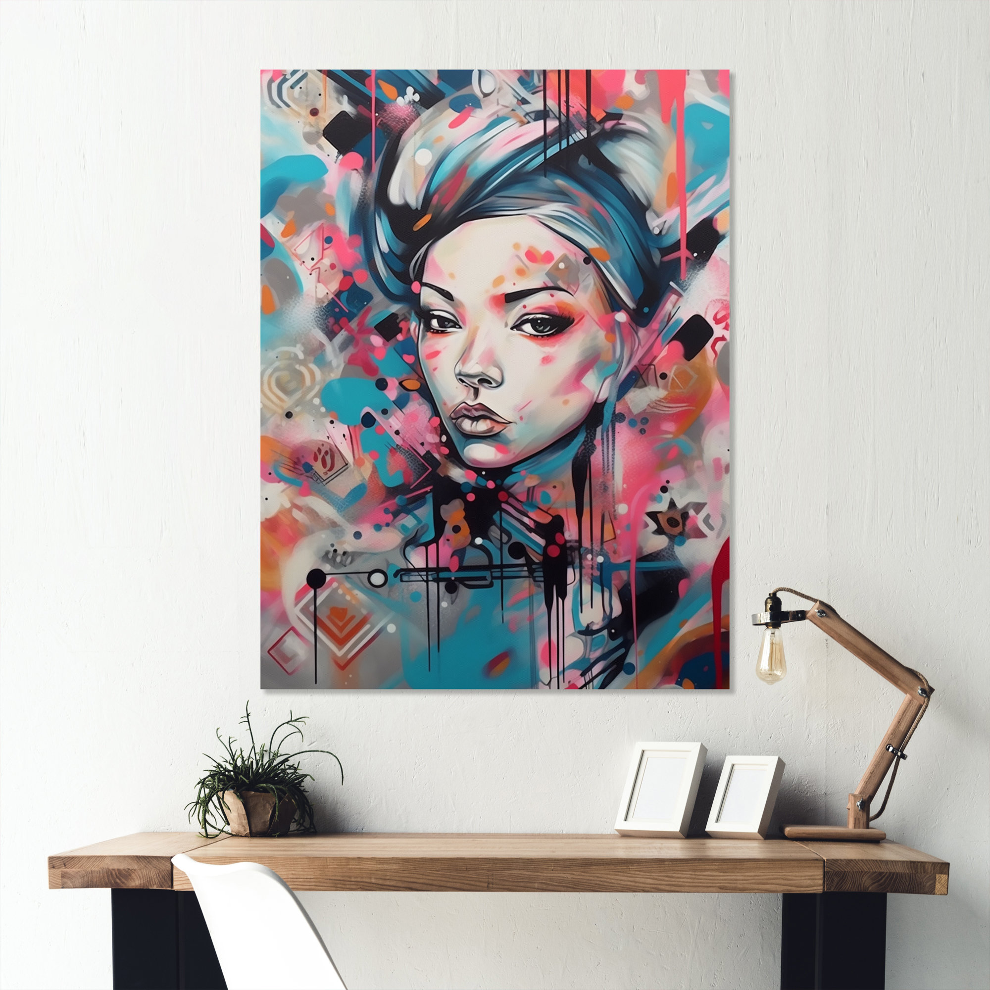 Red Barrel Studio® Female Pop Art Portrait II Modern Woman Metal Wall Decor Wayfair