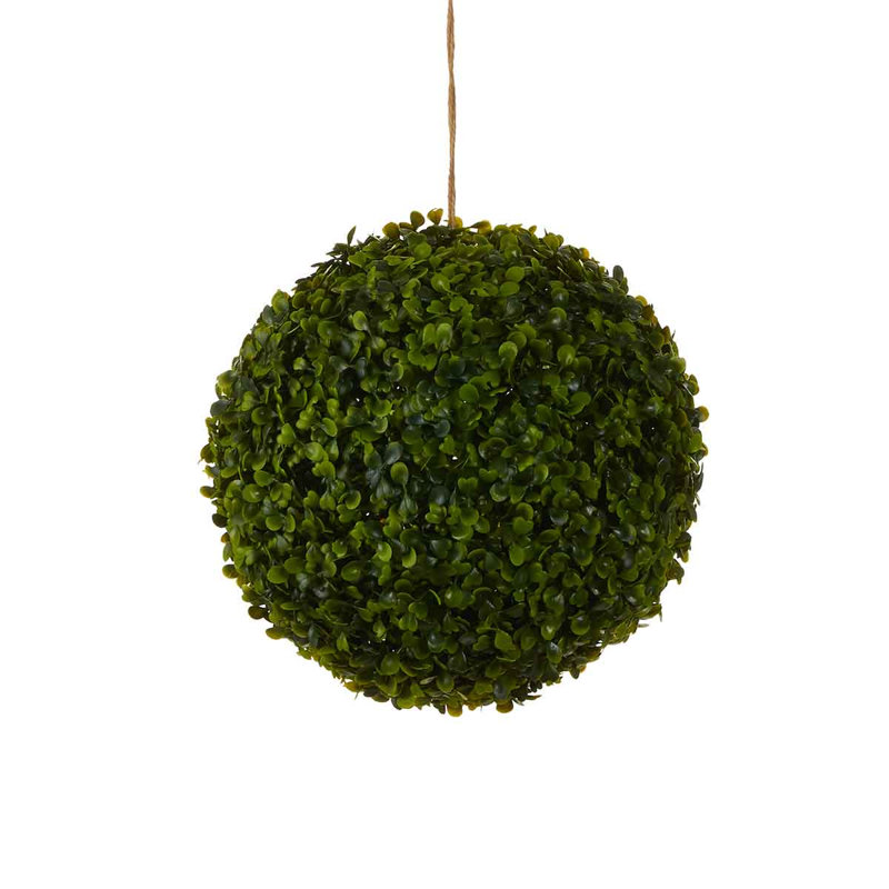 Buxus Faux Plant, Dark Green, 45cm H x 45cm W x 45cm D