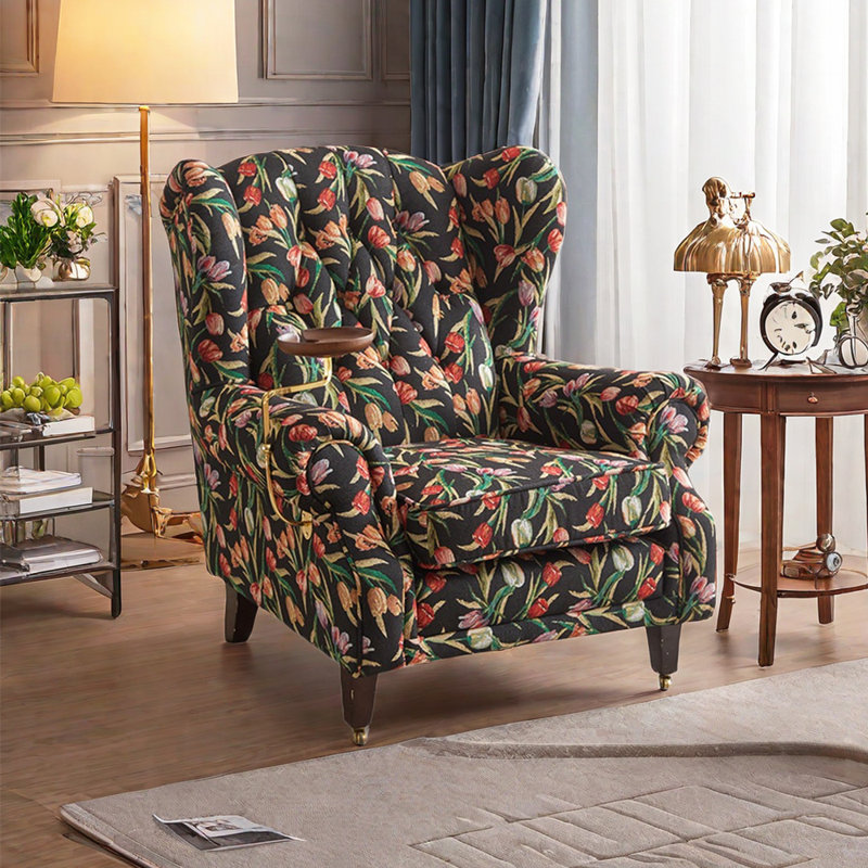 Fauteuil inclinable Itsuo, Noir / rouge