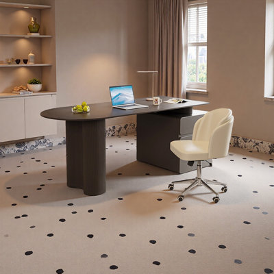 Modern Luxury-Inspired Black Desk
