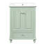 Meuble-lavabo de salle de bain avec lavabo en céramique, armoire de rangement de salle de bain avec portes à fermeture douce, armoire de salle de bain avec tiroir et séparateurs de tiroir, 24 po-1587633236