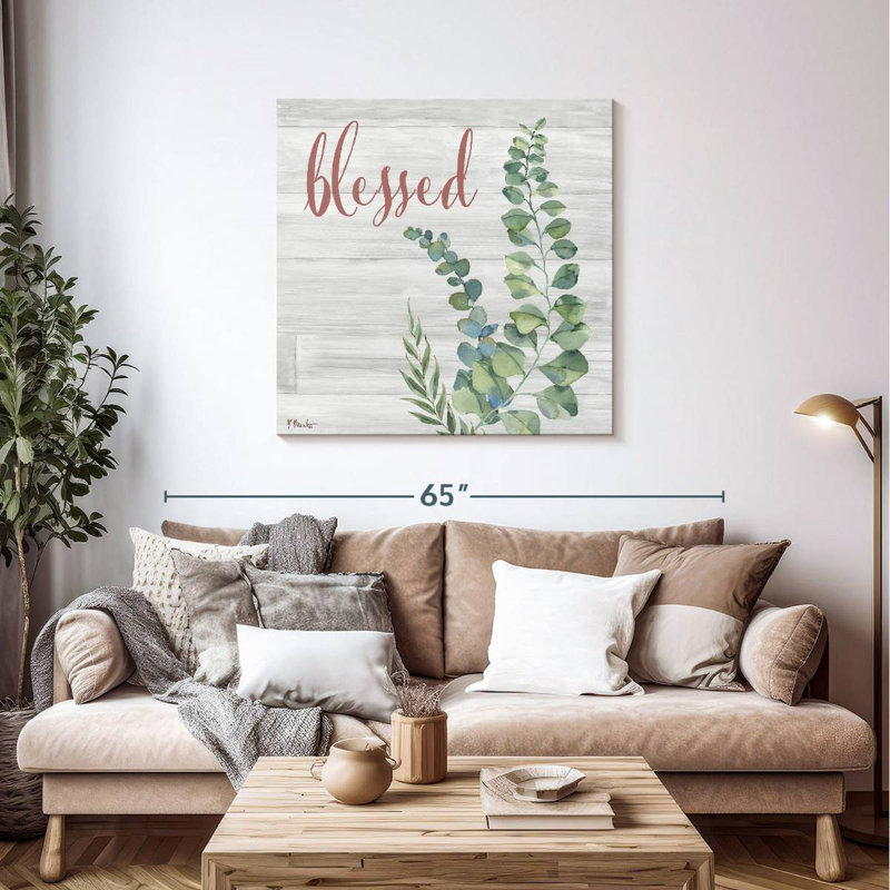 Fleur d'eucalyptus Harnek II, H 39 po x l 39 po