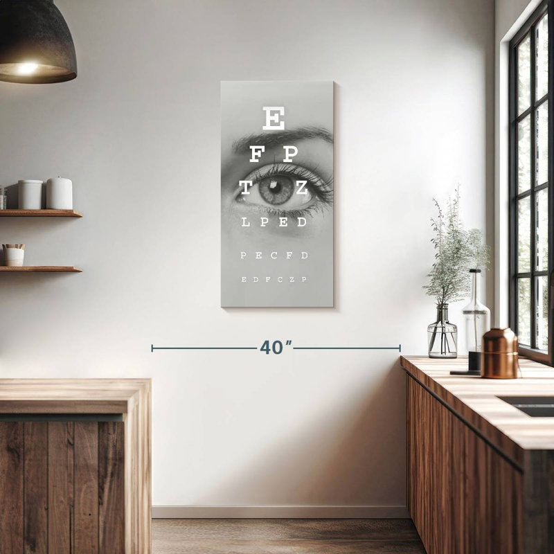 Eye Test Chart, 36" H x 18" W