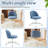 Randelle 21.85" W Teddy Fabric Swivel Task Chair -587230170