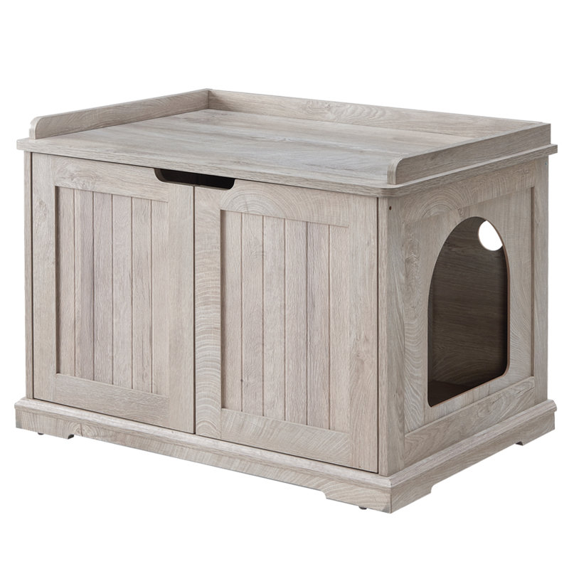 Litter Box Enclosure, Weathered Grey
