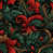Green/Red Floral