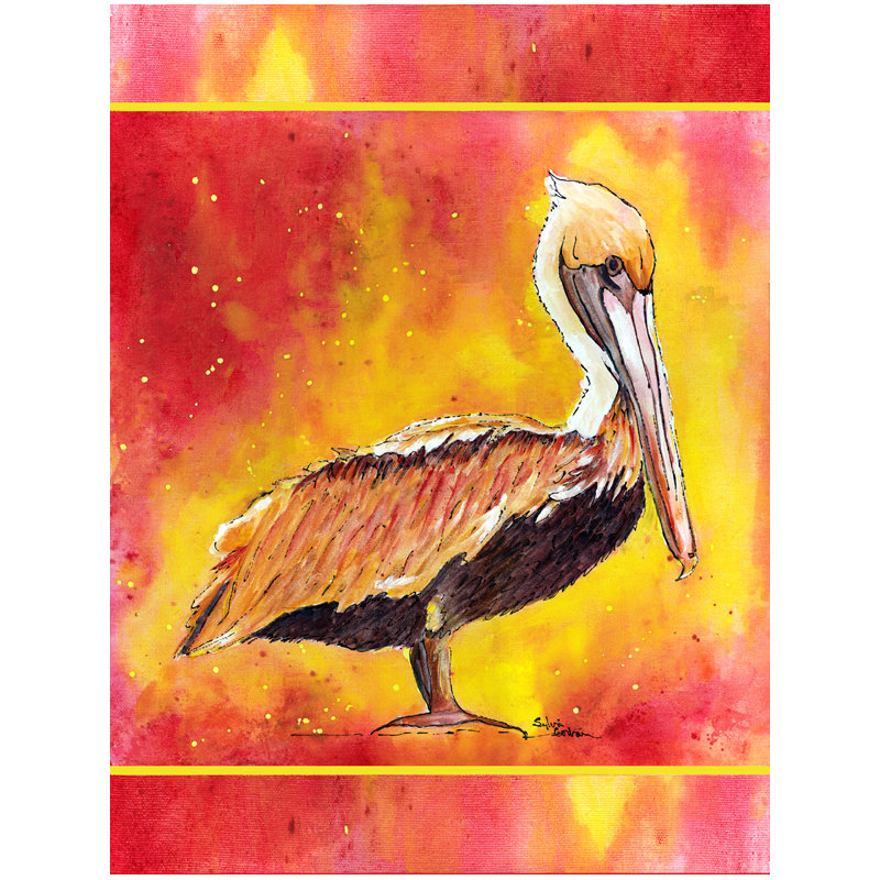 Drapeau de jardin à 2 côtés pelican