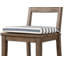 Birch Lane Twisted Band Marine 2" Textured Stripe Dining Chair Seat Pad with Ties