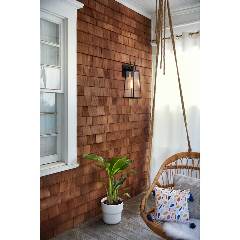 Kiwa Wall Light, Black, 19" H x 7" W x 8.5" D