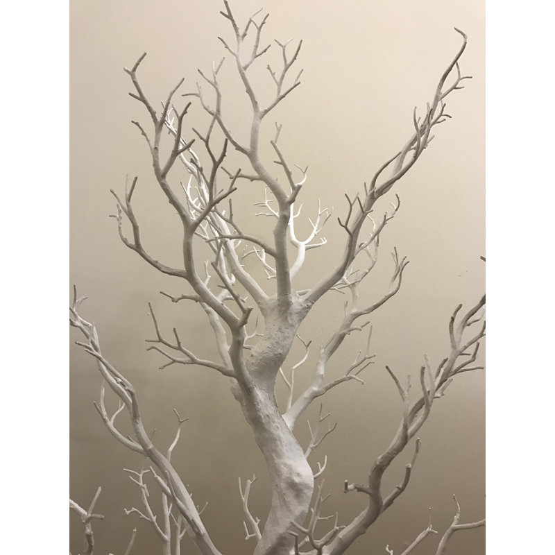 Branche artificielle de Manzanita, Blanc, H 48 po x l 10 po x P 10 po