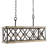Rakeria 4 - Light Black/Brown Square/Rectangle Pendant