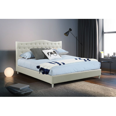 Lit plateforme tapissier Beckmann