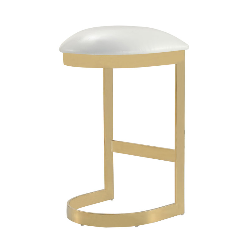 Tabouret de bar 28,5 po Bonneville, Blanc