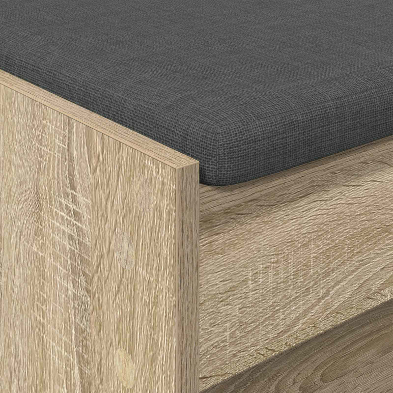 Storage Bench, Sonoma Oak, 45cm H x 103cm W x 38cm D