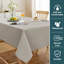 Les nappes de qualité supérieure en lin texturé sont imperméables et résistantes aux éclaboussures pour la nappe du buffet de salle à manger.-1636093796-1636093799