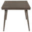 Table de salle à manger Nolan, bois franc brun foncé, plateau rectangulaire de 59 po