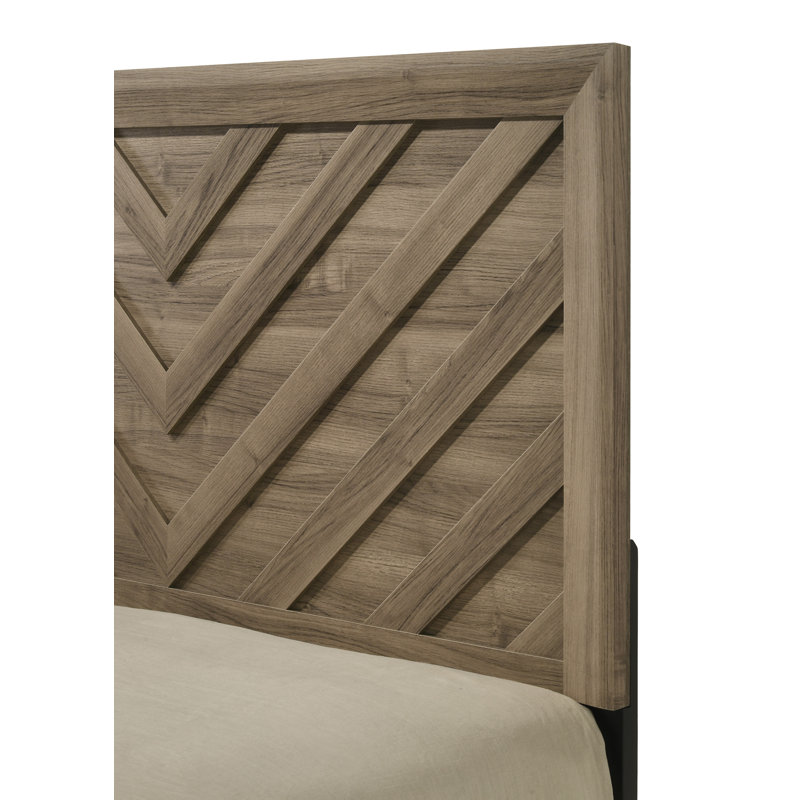 Mobilier de chambre à coucher 1pc, Marron clair, Lit double