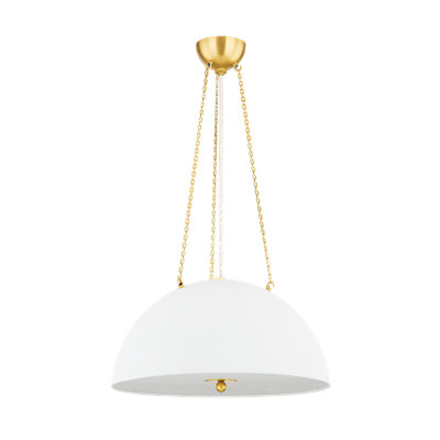4 - Light Aged Brass Pendant