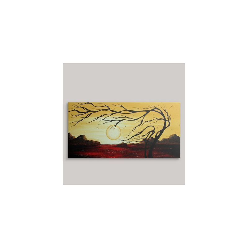 «Golden Harmony» par Megan Duncanson - impression, H 15 po x l 30 po x P 1,5 po, Toile