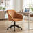 Modern Style Ergonomic Home Office Desk Chair With Curved Backrest And Soft Padded Armrests For Study Workstation Dorm Apartment