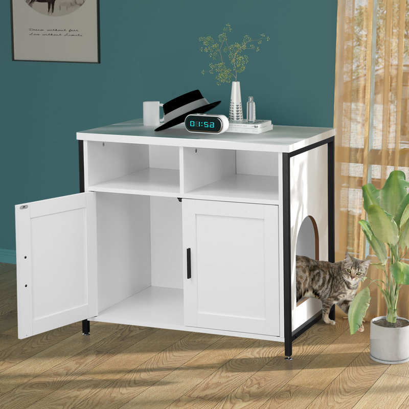 Clarixa Litter Box Enclosure, White
