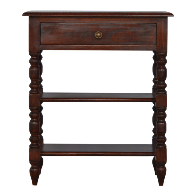 Walkerton Solid Wood End Table with Storage