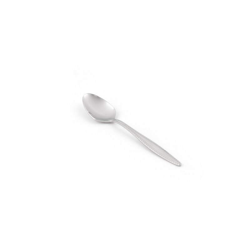 60-Piece Stainless Steel Cutlery Set | Includes 12 Table Spoons (8.2 in), 12 Table Forks (8.2 in), 12 Dessert Spoons (9.1 in), 12 Dessert Forks (7.1 in), 12 Tea Spoons (4.7 in) | Dishwasher Safe, Silver Finish | Elegant Dining Experience