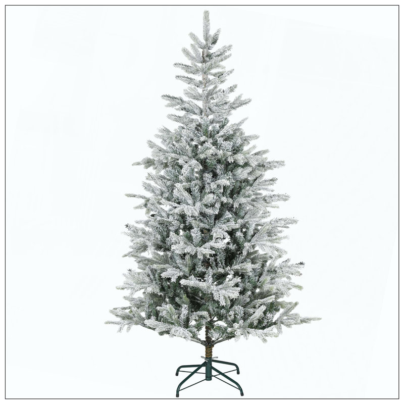 Arbre de Noël artificiel givré avec branches réalistes