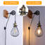 Applique murale suspendue noire avec bras en métal