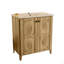 Armoire de plancher pliante 30 pouces avec évier en céramique - Installation brevetée en 1 minute, peu encombrante et facile à assembler, style américain-125514985