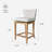 Maven Lane Hugo Stool with Fabric Upholstery-61984044-61984045