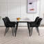 Ensemble de 6 chaises de salle à manger en cuir Marymar-77357391