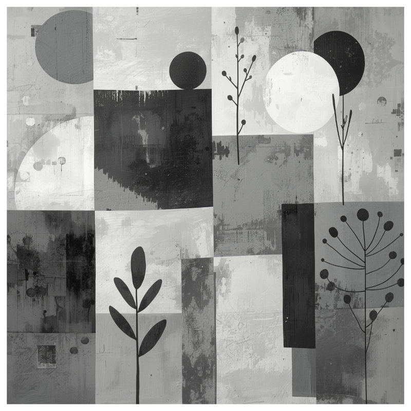 Rideaux géométriques abstraits, voilages et voilages à motif géométrique - 1 panneau, 50 po x 92 po - 1 panneau, Transparent