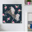 «Rose Bloom Unicorn» par Lizete, reproduction sur toile tendue-194981615